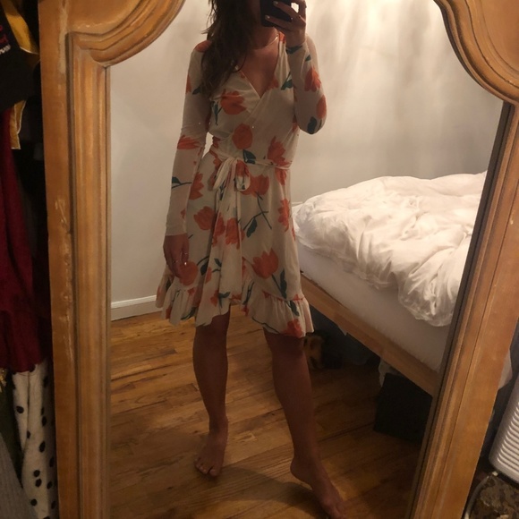 ganni tilden mesh dress leopard